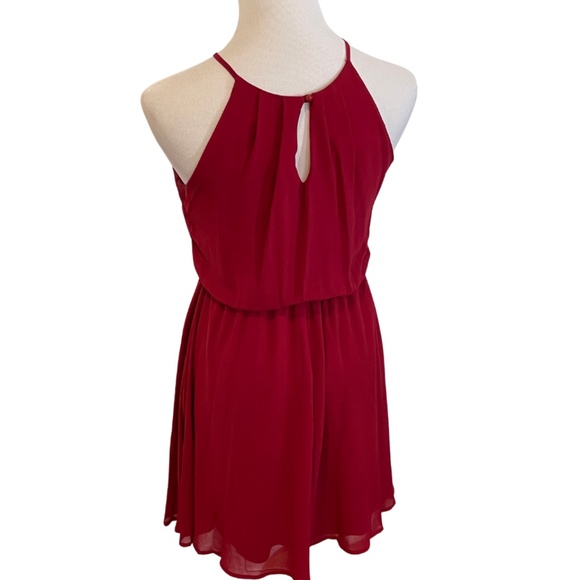 Red High Neck Mini - Picture 3 of 4